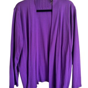 L.L. Bean Vibrant Purple Women's Cardigan with Pockets